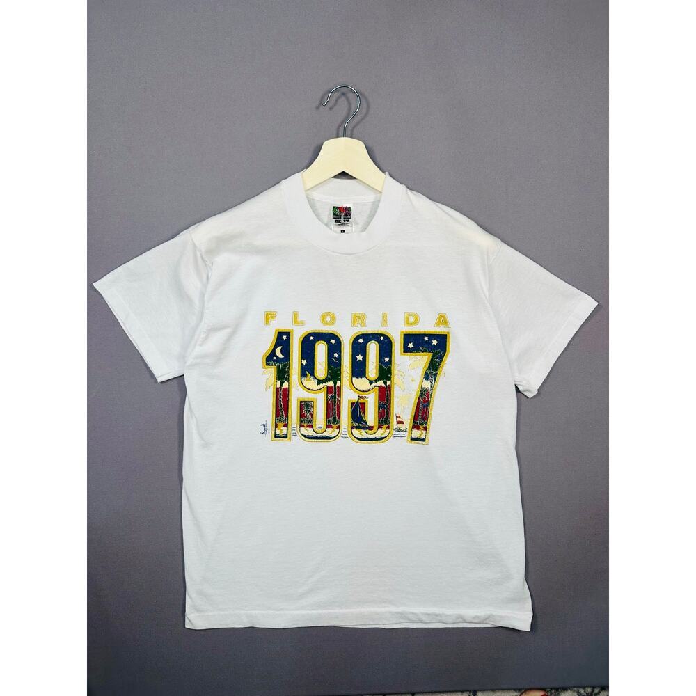 Vintage 1990’s Florida 1997 Screenprint Short Sleeve Tee Size Large